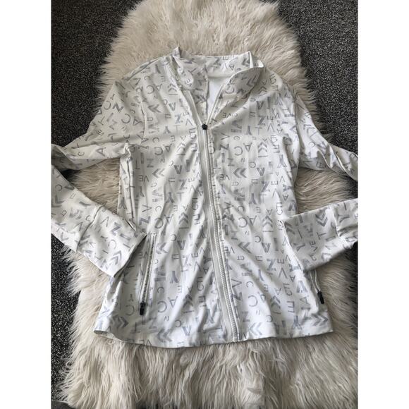 Zyia Active Jacket Women's Full Zip Athletic All Over Print Stretch Small? MM - Picture 1 of 6